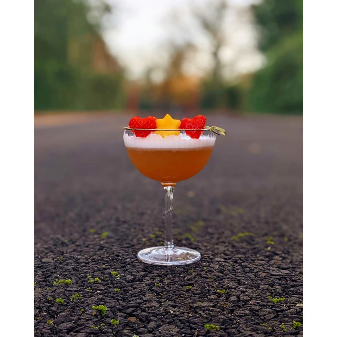 Strawberry and Mango Rum Sour